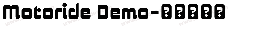 Motoride Demo字体转换
